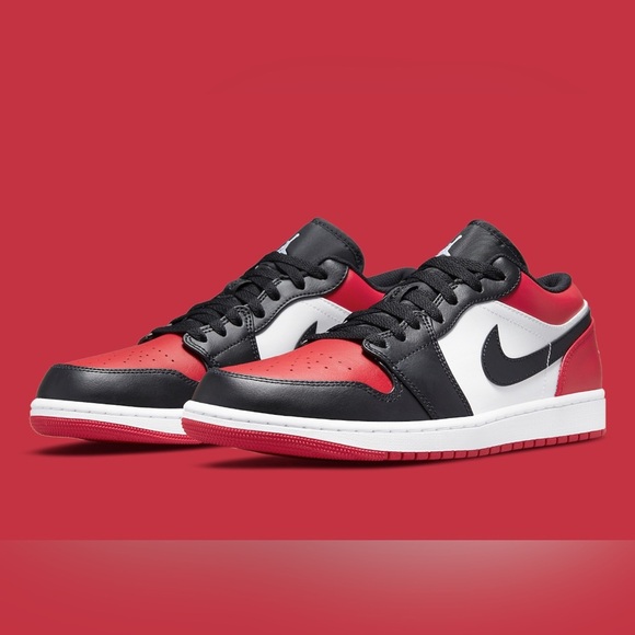 NikeAir Jordan 1 low red toe